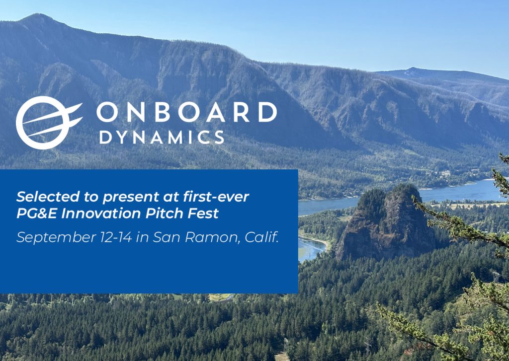 PG&E Chooses Onboard Dynamics to Participate in its Innovation Pitch Fest