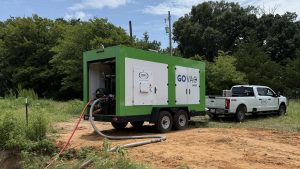 This is a photo of ZENRG Services deploying the GoVAC® MAX System to perform cross compression.
